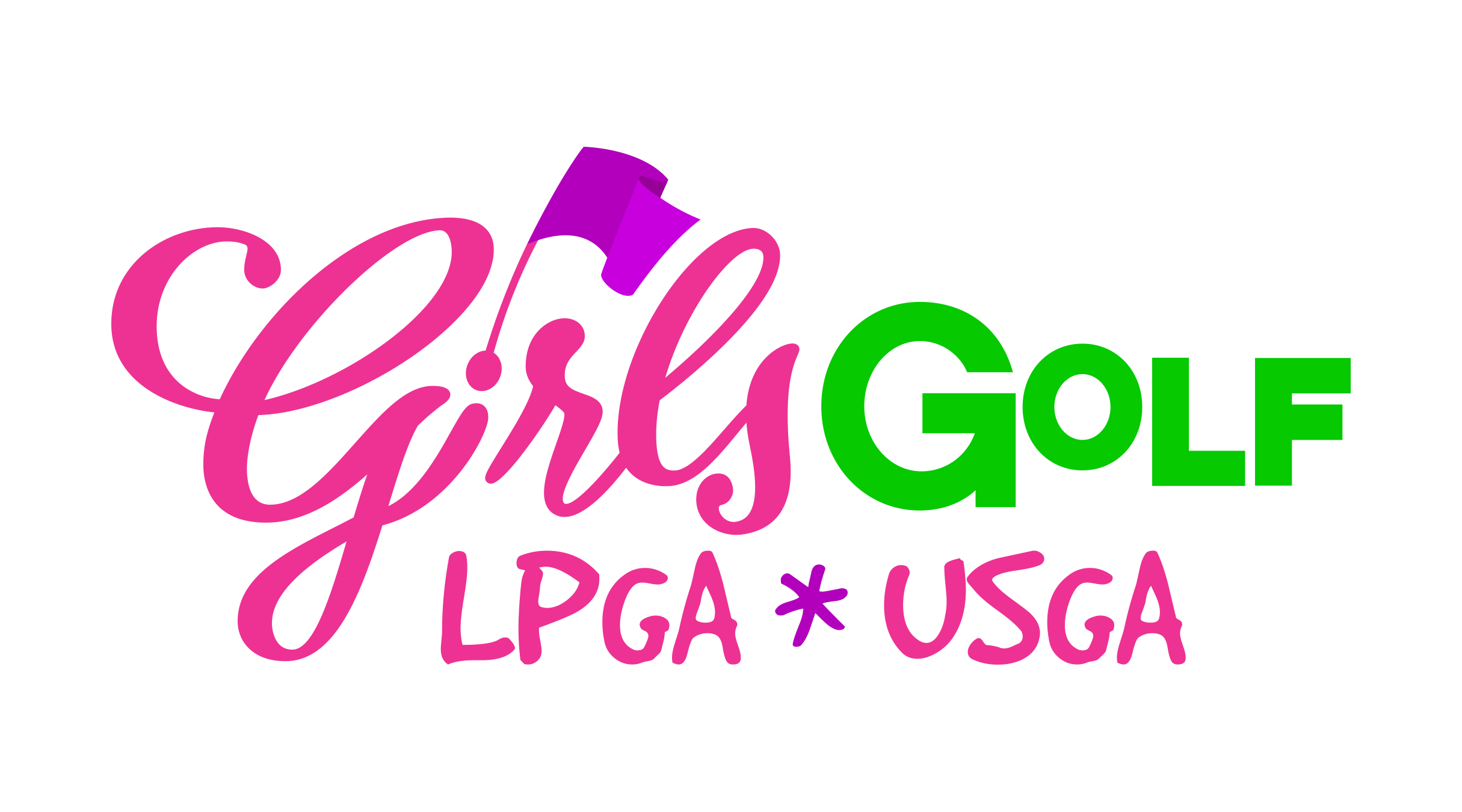 Girls Golf Horizontal Logo
